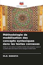 Méthodologie de modélisation des concepts syntaxiques dans les textes connexes