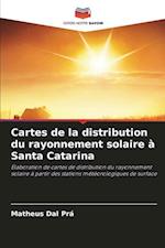 Cartes de la distribution du rayonnement solaire à Santa Catarina