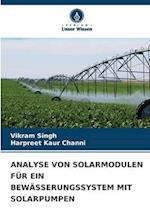 ANALYSE VON SOLARMODULEN FÜR EIN BEWÄSSERUNGSSYSTEM MIT SOLARPUMPEN