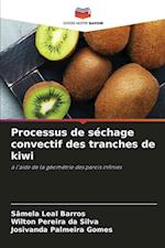 Processus de séchage convectif des tranches de kiwi