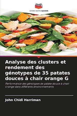 Analyse des clusters et rendement des génotypes de 35 patates douces à chair orange G