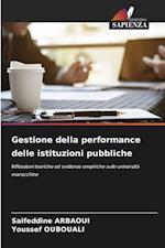 Gestione della performance delle istituzioni pubbliche