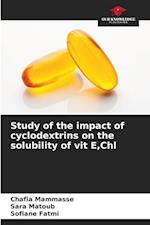 Study of the impact of cyclodextrins on the solubility of vit E,Chl