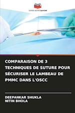 COMPARAISON DE 3 TECHNIQUES DE SUTURE POUR SÉCURISER LE LAMBEAU DE PMMC DANS L'OSCC