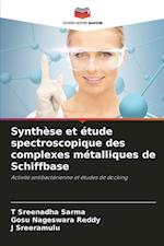 Synthèse et étude spectroscopique des complexes métalliques de Schiffbase