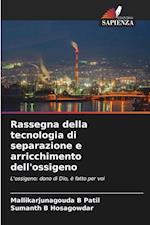 Rassegna della tecnologia di separazione e arricchimento dell'ossigeno