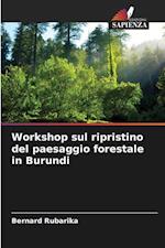 Workshop sul ripristino del paesaggio forestale in Burundi