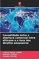 Causalidade entre a abertura comercial intra-africana e a taxa dos direitos aduaneiros