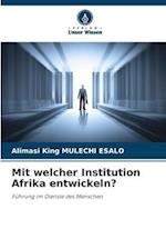 Mit welcher Institution Afrika entwickeln?