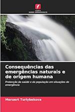 Consequências das emergências naturais e de origem humana