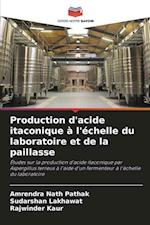 Production d'acide itaconique à l'échelle du laboratoire et de la paillasse