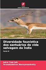 Diversidade faunística dos santuários de vida selvagem da Índia