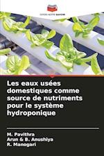 Les eaux usées domestiques comme source de nutriments pour le système hydroponique