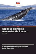 Espèces animales menacées de l'Inde :