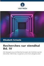 Recherches sur stendhal Bd. IV