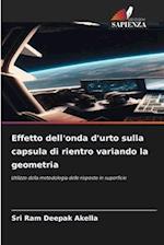 Effetto dell'onda d'urto sulla capsula di rientro variando la geometria