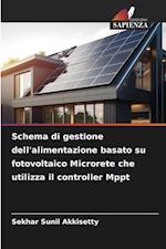 Schema di gestione dell'alimentazione basato su fotovoltaico Microrete che utilizza il controller Mppt