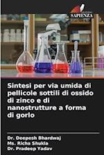 Sintesi per via umida di pellicole sottili di ossido di zinco e di nanostrutture a forma di gorlo