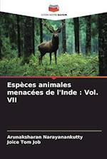 Espèces animales menacées de l'Inde : Vol. VII