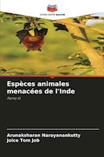 Espèces animales menacées de l'Inde