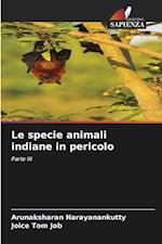 Le specie animali indiane in pericolo