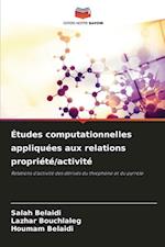 Études computationnelles appliquées aux relations propriété/activité