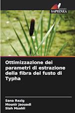 Ottimizzazione dei parametri di estrazione della fibra del fusto di Typha