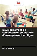 Développement de compétences en matière d'enseignement en ligne