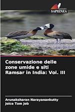 Conservazione delle zone umide e siti Ramsar in India: Vol. III