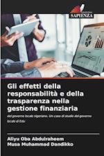 Gli effetti della responsabilità e della trasparenza nella gestione finanziaria