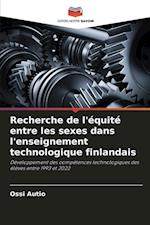 Recherche de l'équité entre les sexes dans l'enseignement technologique finlandais