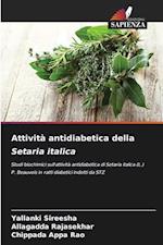 Attività antidiabetica della Setaria italica