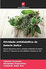 Atividade antidiabética de Setaria italica