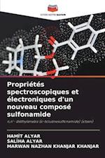 Propriétés spectroscopiques et électroniques d'un nouveau composé sulfonamide