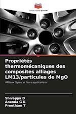 Propriétés thermomécaniques des composites alliages LM13/particules de MgO