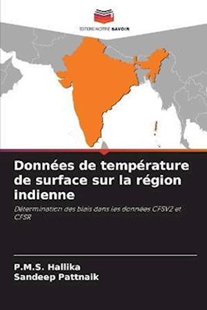 Données de température de surface sur la région indienne