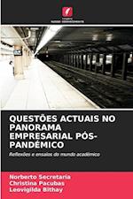 QUESTÕES ACTUAIS NO PANORAMA EMPRESARIAL PÓS-PANDÉMICO