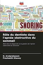 Rôle du dentiste dans l'apnée obstructive du sommeil