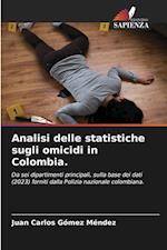 Analisi delle statistiche sugli omicidi in Colombia.