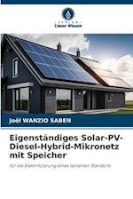 Eigenständiges Solar-PV-Diesel-Hybrid-Mikronetz mit Speicher