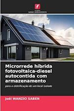 Microrrede híbrida fotovoltaica-diesel autocontida com armazenamento