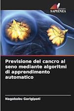 Previsione del cancro al seno mediante algoritmi di apprendimento automatico