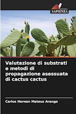 Valutazione di substrati e metodi di propagazione asessuata di cactus cactus