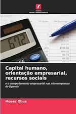 Capital humano, orientação empresarial, recursos sociais