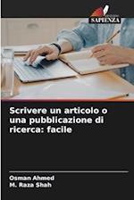 Scrivere un articolo o una pubblicazione di ricerca