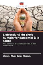 L'effectivité du droit humain/fondamental à la santé