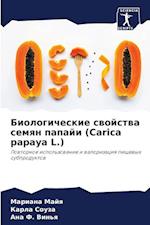 Biologicheskie swojstwa semqn papaji (Carica papaya L.)