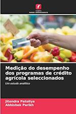 Medição do desempenho dos programas de crédito agrícola seleccionados