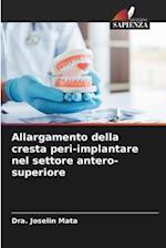 Allargamento della cresta peri-implantare nel settore antero-superiore