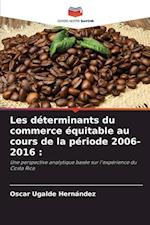 Les déterminants du commerce équitable au cours de la période 2006-2016 :